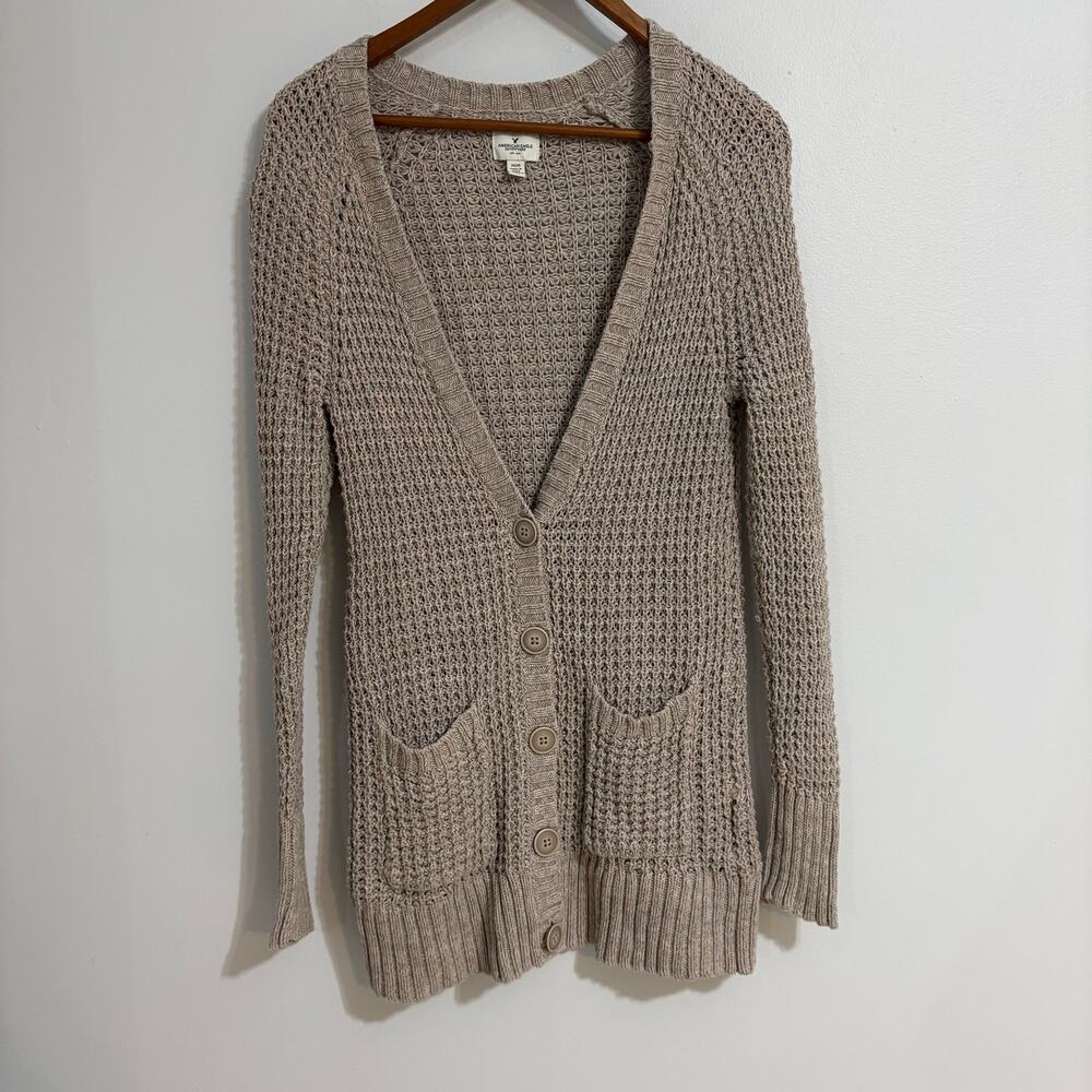 American Eagle Outfitters Women's Boho Waffle Knit Medium Beach Cover Up